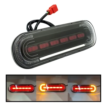 Fanale posteriore per moto 1Pc con indicatori di direzione Luce posteriore per moto 12V ATV Ebike Posizione luce posteriore Lampada freno Impermeabile