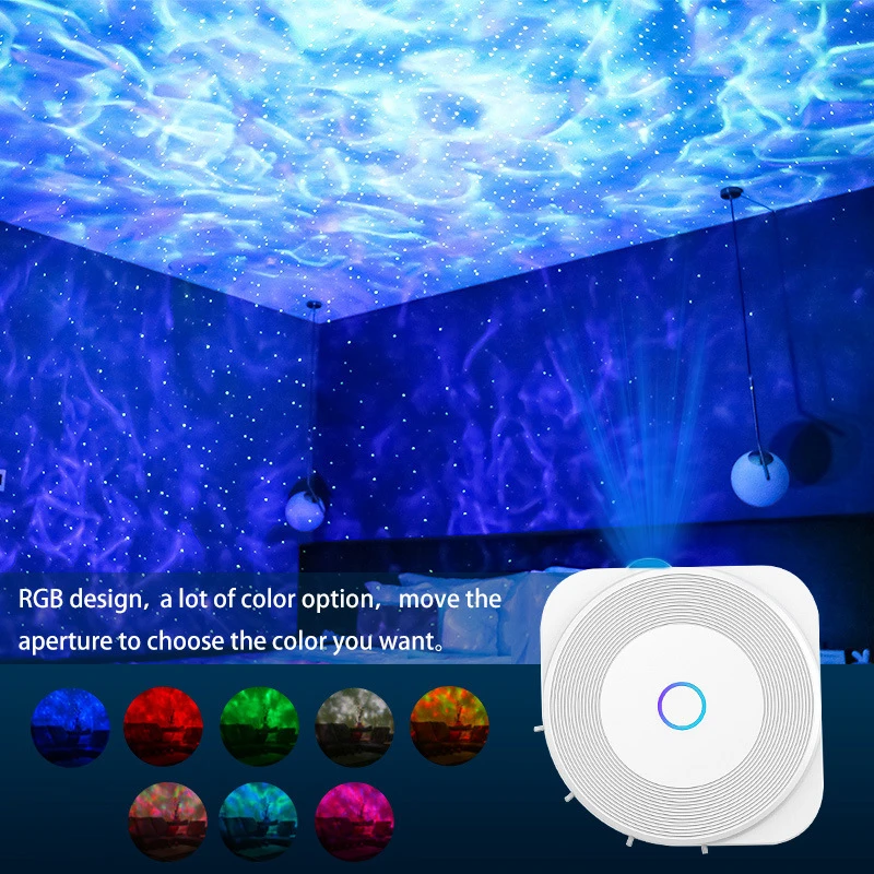2PCS Moes Tuya WiFi Smart Star Projector Galaxy for Holiday Party APP Control Smart Home Nebula Projector works for Home
