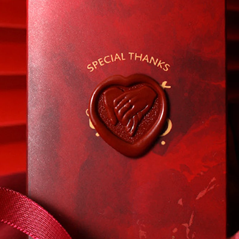 Romantic Love Wax Stamp Head Bride Groom Roses Heart Pattern Sealing Wax Scrapbooking Stamps Wedding Invitations Decoration