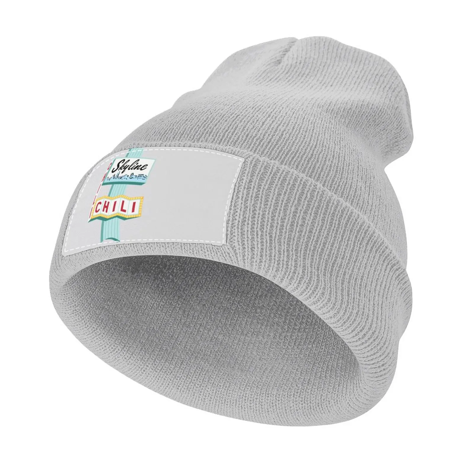 

Cincinnati Skyline Chili Ludlow Ave Sign Knitted Hat Christmas Hat Designer Hat Luxury Brand Men's Hat Women's