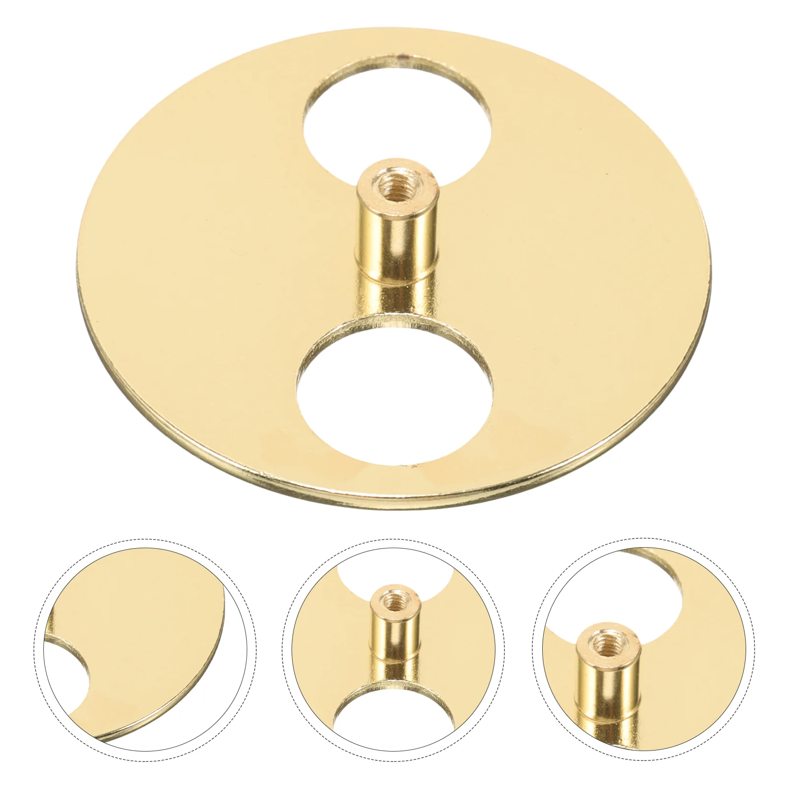 2pcs Music Box Winder Bases Winder Circular Disk Music Box Key Bases Replacement Parts