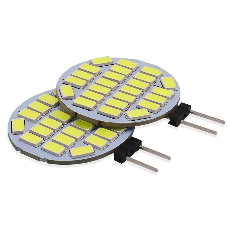 Description Picture 4 of itemAC12V 24V LED G4 Round Spotlight Bulb 5W 5730 24leds No Flicker Range Hood Lights Replace 20W Halogen Lamp 3000K/4000K/6000K