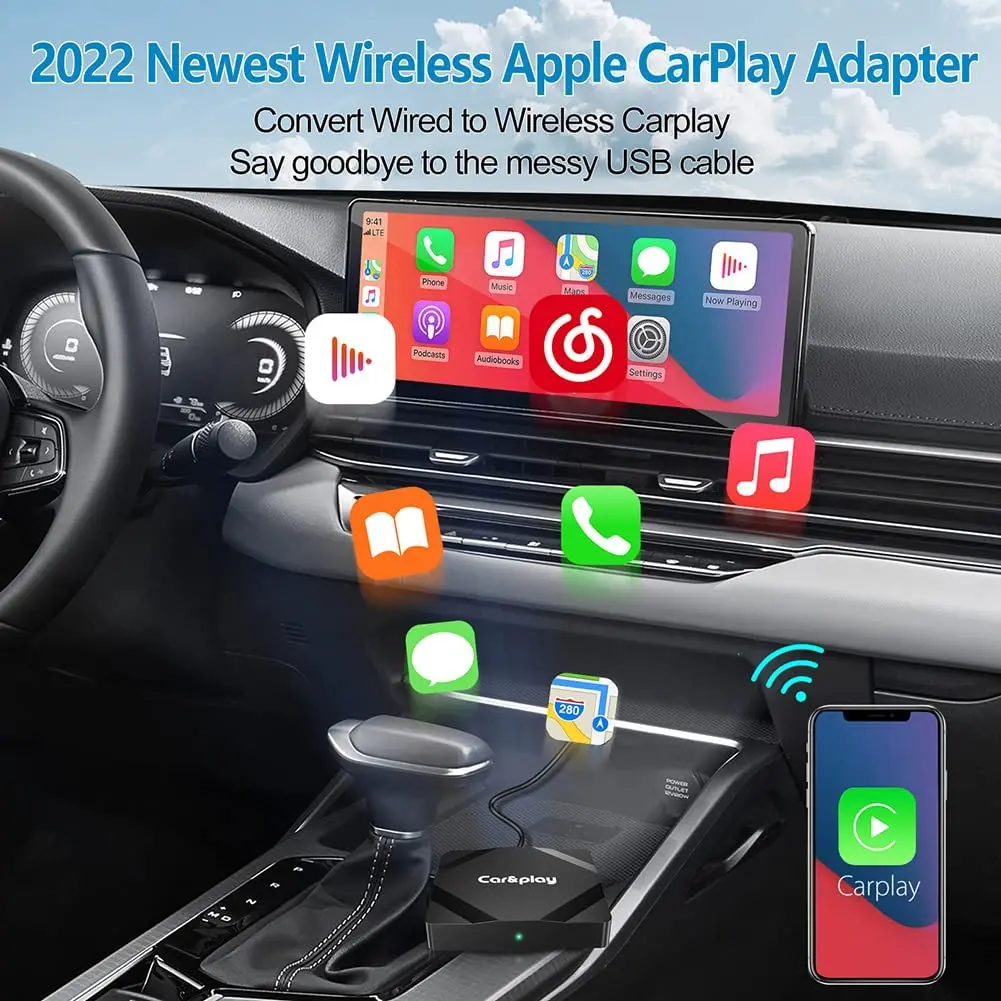Geohyecc Wireless CarPlay Adapter for iPhone Newest for Apple CarPlay  Wireless Dongle for OEM Built-in 5G Chip&5.8 GHZ WiFi - AliExpress