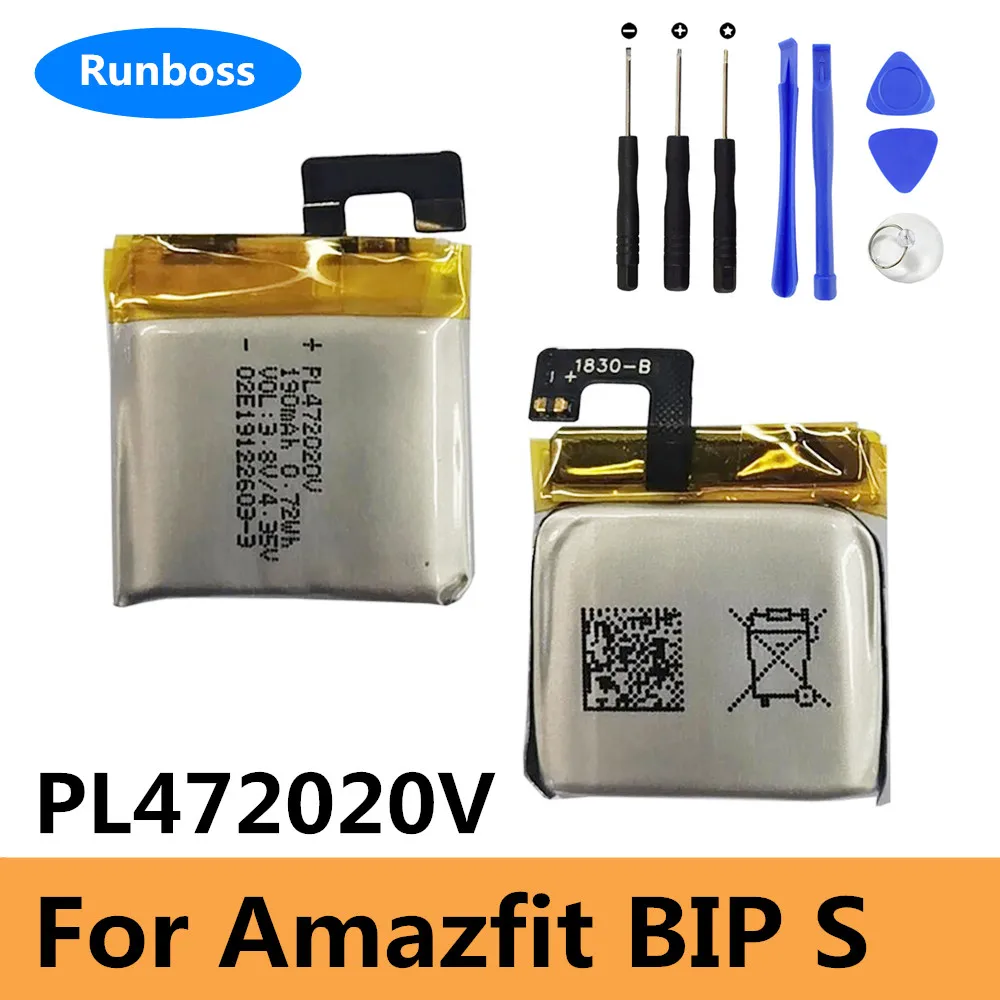 Аккумулятор PL472020V 190 мАч для замены смарт-часов Amazfit BIP S A1805 pl462019 g