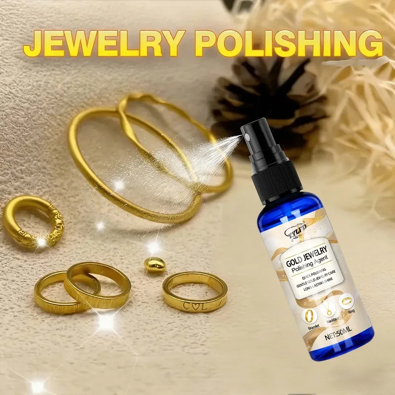 50ml 실버 주얼리 변색 제거액 빠른 세척 광택액 실버 주얼리 펜던트 팔찌 시계용 광택 복원