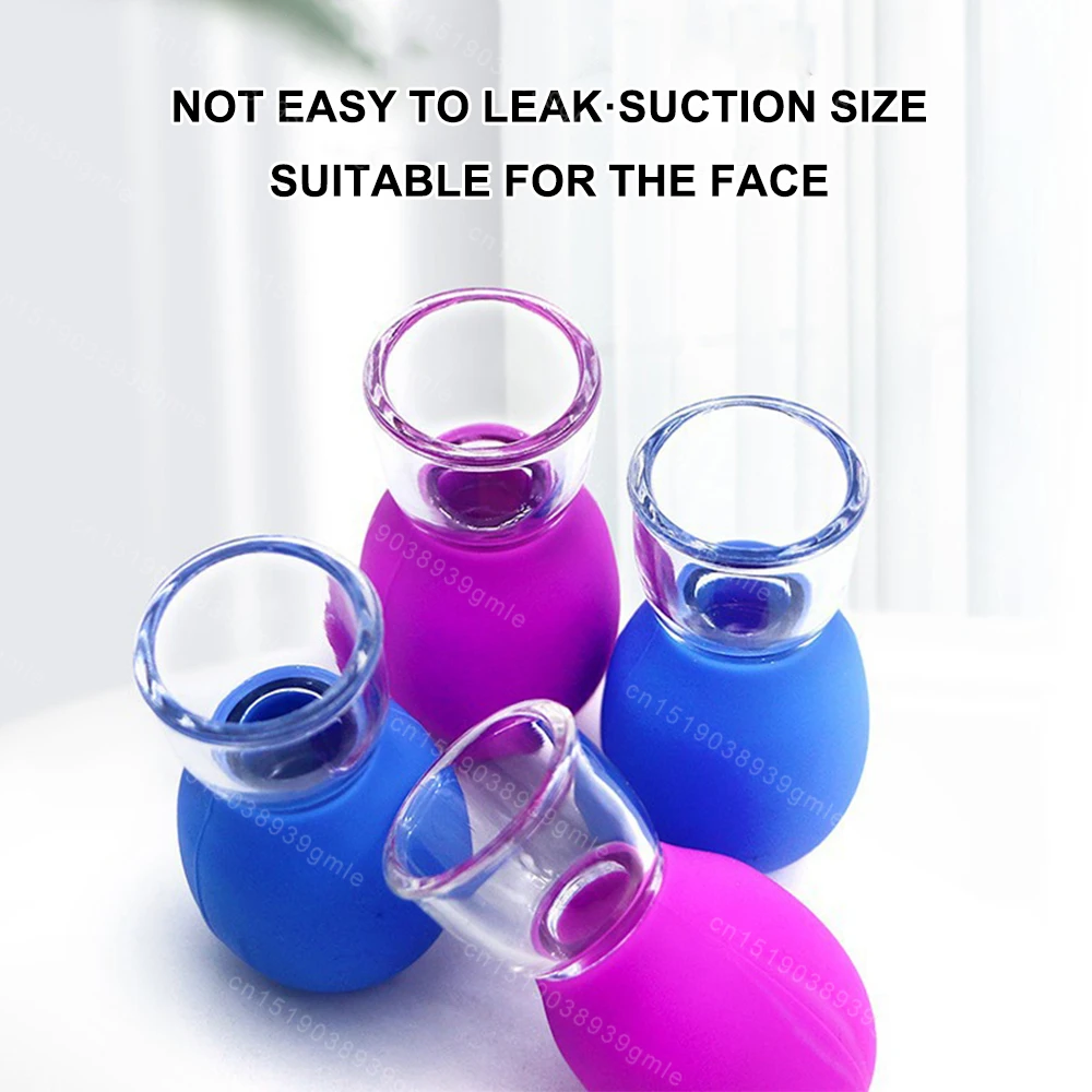Facial Cupping Machine Vacuum Natural Silicone Massage Cup Body Facial Care Neck Eye Scraping Massager Anti-aging Tool Skin Care