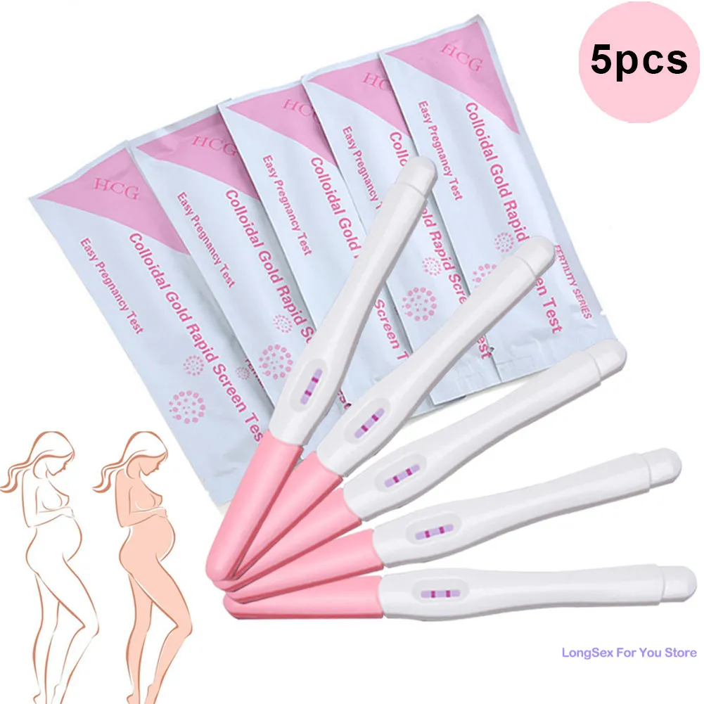 Pregnancy Test Strips 5pcs Early Pregnancy Test Strips for Women HCG Testing Kit Over 99% Accuracy Rapid Female Urine Measure Accuracy Pregnancy Check