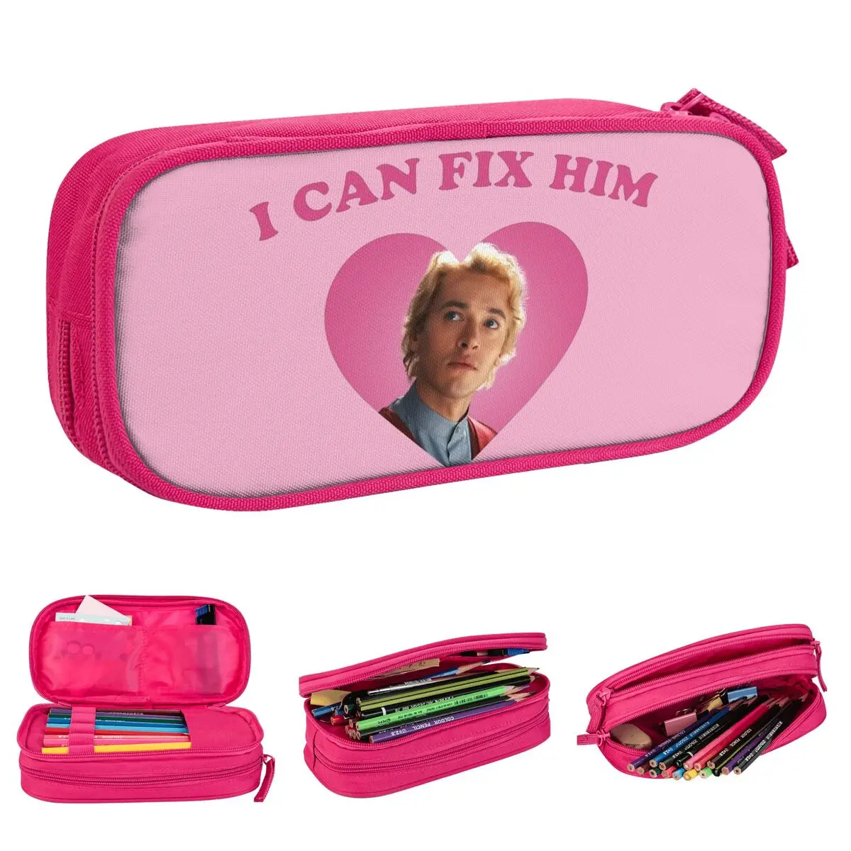 

I Can Fix Him Coriolanus Snow Pencil Cases Creative Pen Holder Bags Girls Boys Large Storage School Supplies Cosmetic Pencil Box