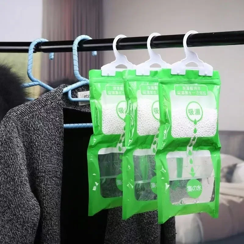 Hanging Moisture Absorber Bags Dryer Student Dormitory Wardrobe Deodorant Water Absorbing Mold Proof Household Bags 10-1Pcs Moisture Absorber Bag Moisture Absorber Moisture Absorbing Bag