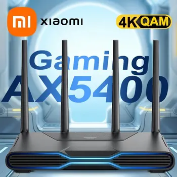 샤오미 레드미 게이밍 와이파이 라우터, AX5400 메시 와이파이 6 2.5Gbps RGB 조명 효과, 게임 네트워크 포트, 게임 가속 전용