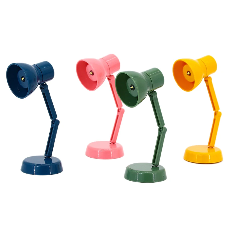 

1:12 Scale 360° Rotating Dollhouse Table Light LED Lamp Doll Accessories Mini Reading Illumination Warm Lighting Toy