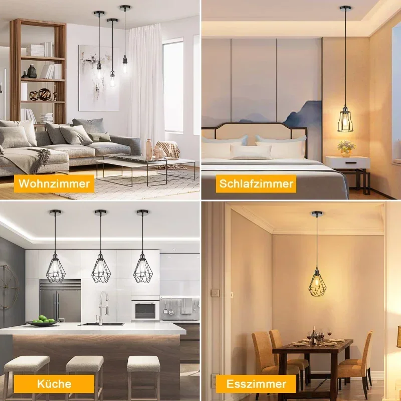 Vintage Pendant Light Base E27 Retro Industrial Pendant Lamp Simple Hanging Lights 110V 220V Fixtures E27 for Restaura 1M lamp holder lamp bulb holder lamp base pendant light hook