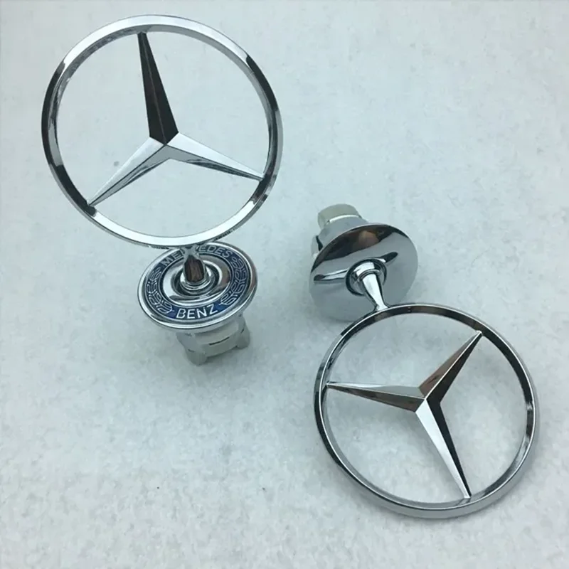 Car Star Hood Badge Chrome Logo For Mercedes Benz C E S-Class W204 W205 W212 W213 W211 W220 W222 W223