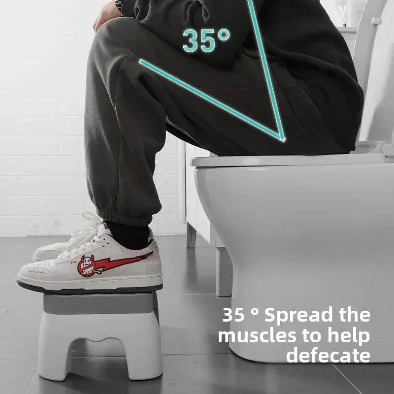 Adult Plastic Anti-slip Toilet Stool,Toilet Foot Stool,Elderly, Children, and Pregnant Women in The Bathroom Squat Toilet Stool