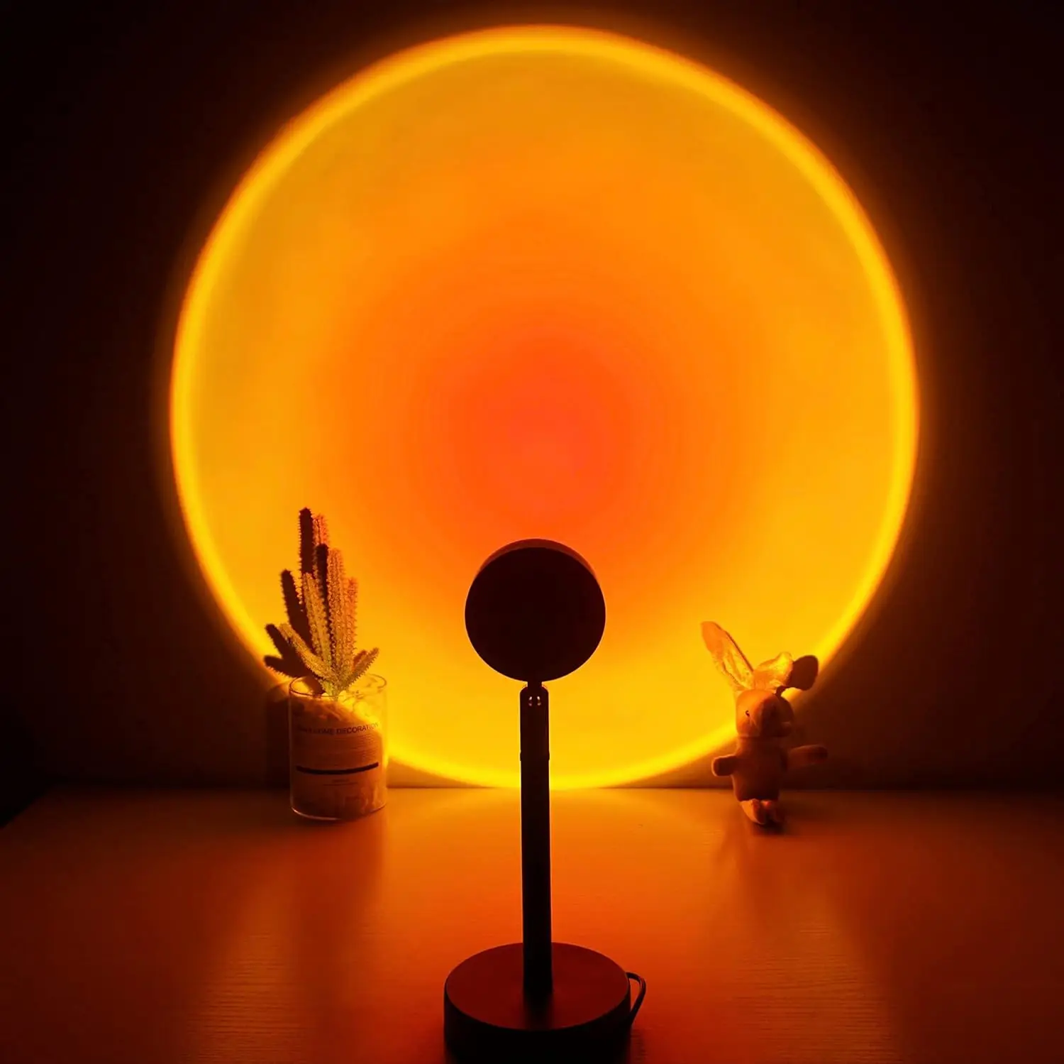 Sunset Lamp Nightlights USB Projector Birthday Party Decoration Mood Lights For Bedroom Living Room Wall Photography