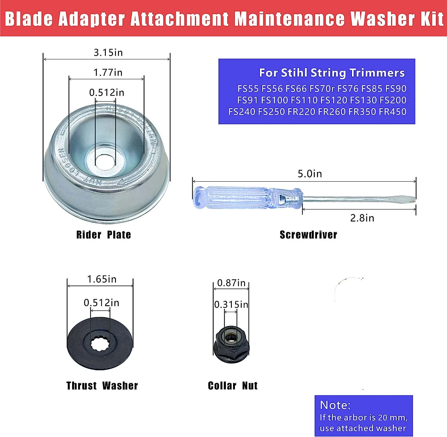 Grass Trimmer Head Adapter Attachment Nut Fixing Kit 4x Trimmer Head Lawnmower Blade for Stihl Brush Cutter Garden Tool grass trimmer head,lawn mower trimmer blade,grass trimmer,grass trimmer blade,mower accessories,brush cutter accessories