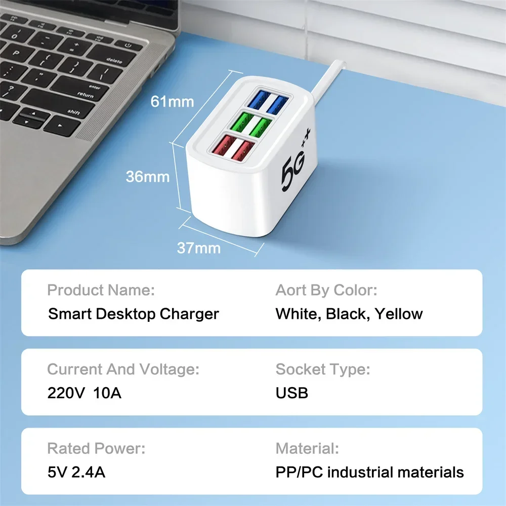 USB Charger Socket Multi Port Fast Charging Charger Power Adapter For iPhone Sam