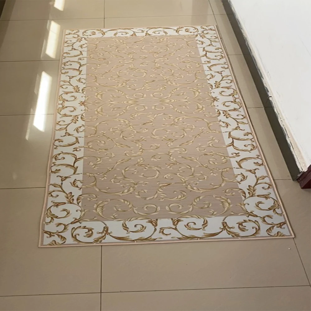 Nordic Style Living Room Hall Carpet Long Hallway Corridor Rugs Kitchen Mat Flannel Anti-slip Doormat National Bedroom Area Rug