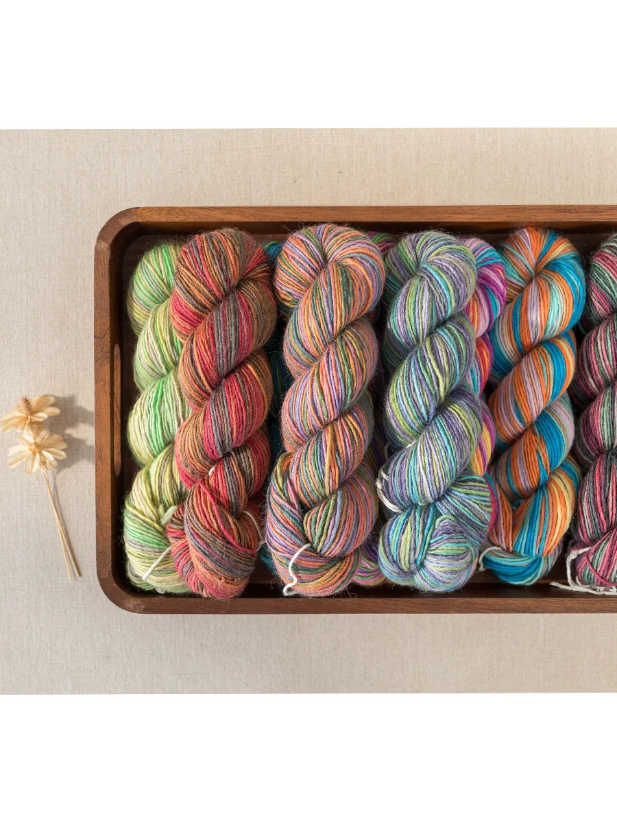 175M Knitting Yarn Merino Wool Yarn Hand Dyed Soft Knitting