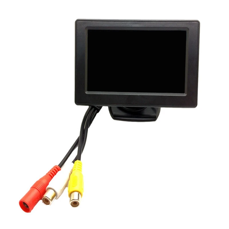 

4.3Inch LCD Rearview Monitor Car Rear View Camera Reversing Parking System Kit Part Waterproof Night Vision Reversing Backup