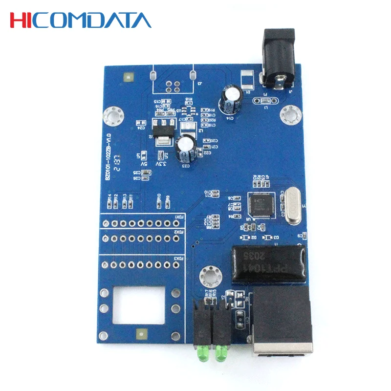 HICOMDATA 100M Fiber Optic Media Converter 1 SFP 1 RJ45 LC Port 20km Optical Sfp Optics Equipment