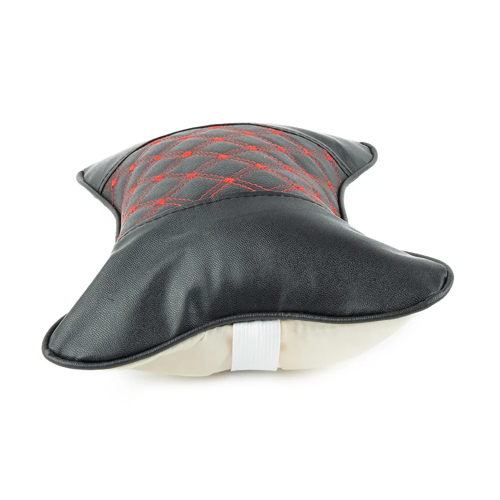 Universal Leather Car Headrest Neck Support Pillow Cushion Pad For Four Seasons Adjustable Car Pillow Neck Rest Cushion Car Pillow Car Headrest Memory Foam Pillow Car Neck Pillow