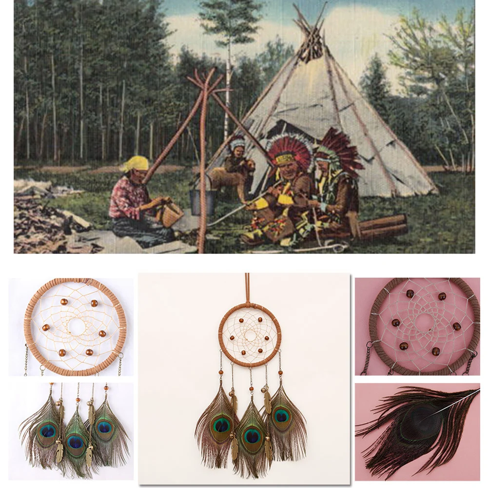 Dream Catching Decor Exquisite Decorative Wall Ornament Indian Style Dream Catching Decor for Car Home Living Room Bedroom