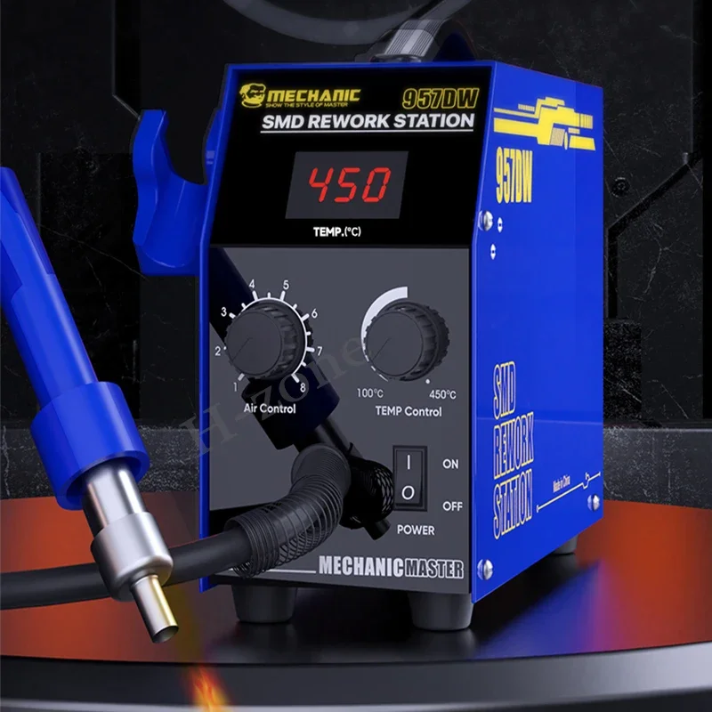 Mechanic 957DW Welding supplies desoldering station with two-scroll hot air Intelligent digital display fast heating Iron