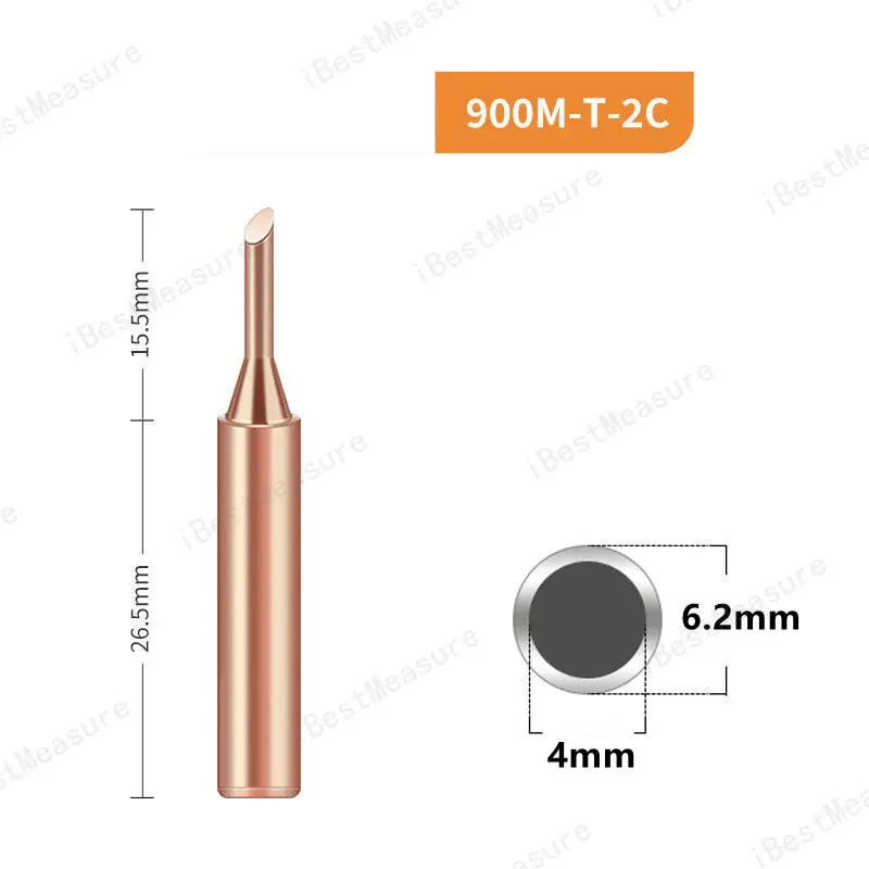 1/5pcs 900M-T Pure Copper Soldering Iron Tip Lead-free Solder Tips Welding Head BGA Soldering Tools Branding Iron best soldering iron Welding Equipment