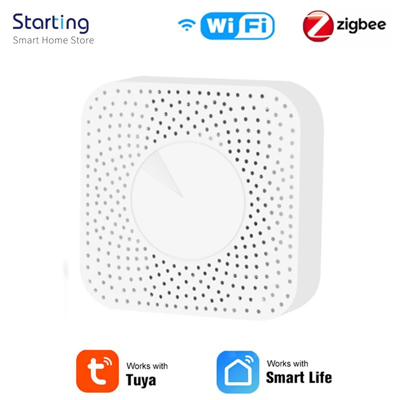 Tuya Zigbee/wifi Air Quality Monitor 6 In 1 Air Detector Temperature