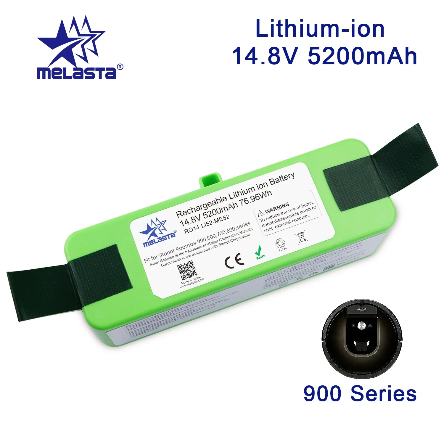 14,8 V 5.2Ah Li-ion para iRobot Roomba 900 Series 980 985 981 960 961 964  966 970 895 896 886 871 760 776 696 -Aliexpress