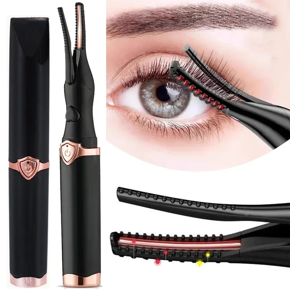 Lasting Lash Curler Tool Naturally Curled Electric Eyelash Curler Intelligent Temperature Control Styling Make Up Eyelashes Curl eyelash curler