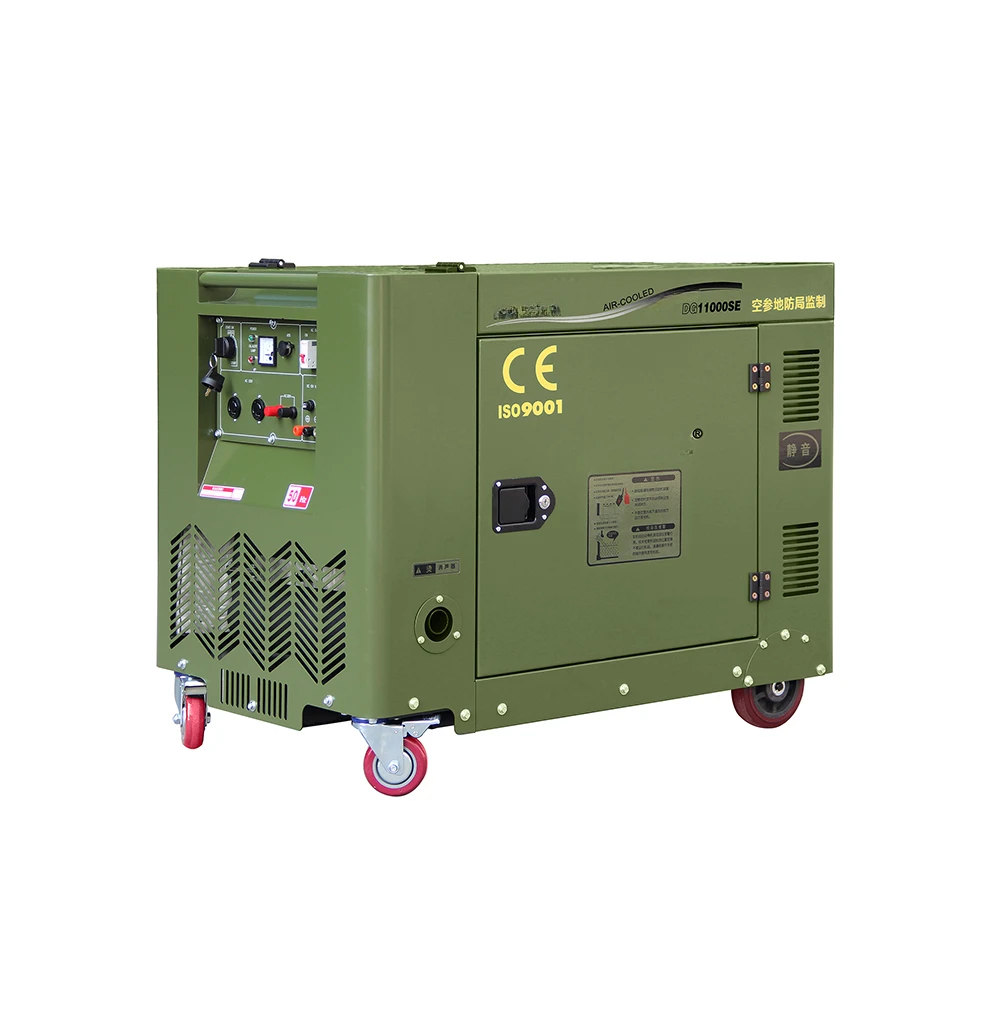 

Hot sale single phase 8kw air cooled silent type dies el generator