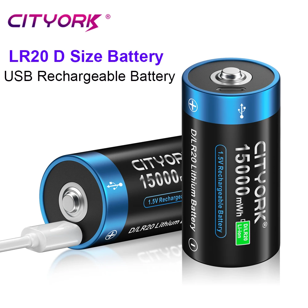 1-5V-D-size-Rechargeable-Li-Ion-Battery-LR20-R20-D-Cell-battery-Type-D ...