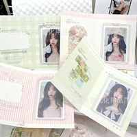 10Pcs Korean Ins Spring Field Folding Card Back Kpop Star 3 Inch Photo Card DIY Packing Material Kawaii Card Message Fixed Board 2