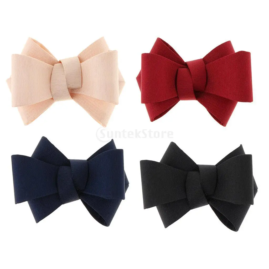 2pcs Simple Bow Shoe Clips Wedding Shoes Buckle Clip Prom Shoe Charm Accessories