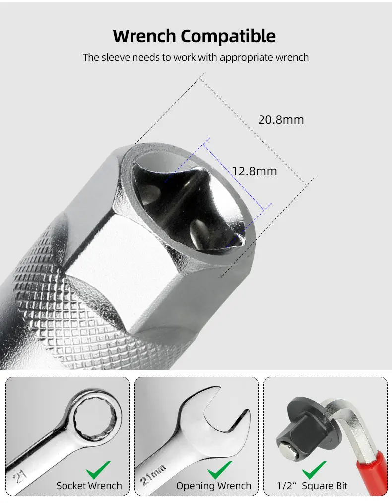 Deemount Fahrrad Reparatur Kit Kassette Sicherungsring Schlüssel 12T High Carbon Stahl Buchse Werkzeug Für Shimano Sram Kassette Freilauf – Detail 10