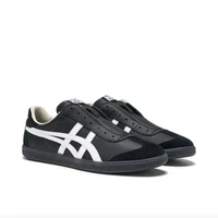 Onitsuka Tiger Tokuten Man and Woman Skateboarding Shoes, Comfortable, Classic, Low Cut Sneakers, Black