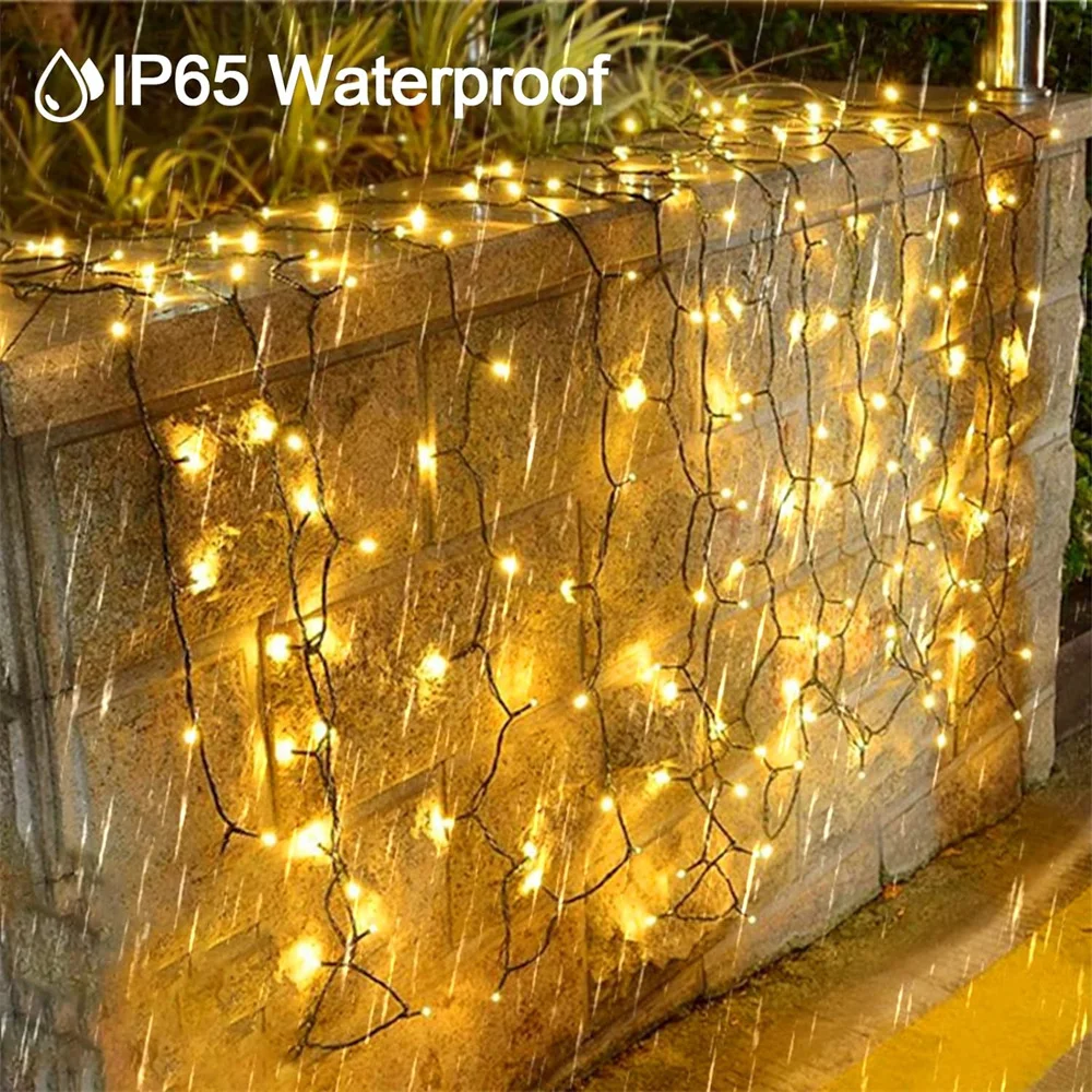 1Pc Solar Led String Garland On The Lawn Werproof Fairy Lights Warm Multicolor Per La Decorazione Natalizia Del Festival