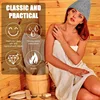 sauna  Anti Heat Sauna Hat Thicken Wool Felt Shower Cap Hair Turban Quickly Towel Drying Towel Hats Sauna Bathroom Accessories 4