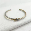 New C-shaped Knot Double Color Braided Wrap Bangles for Women Stainless Steel Jewelry Gold Silver Bracelets Valentine's Day Gift 2