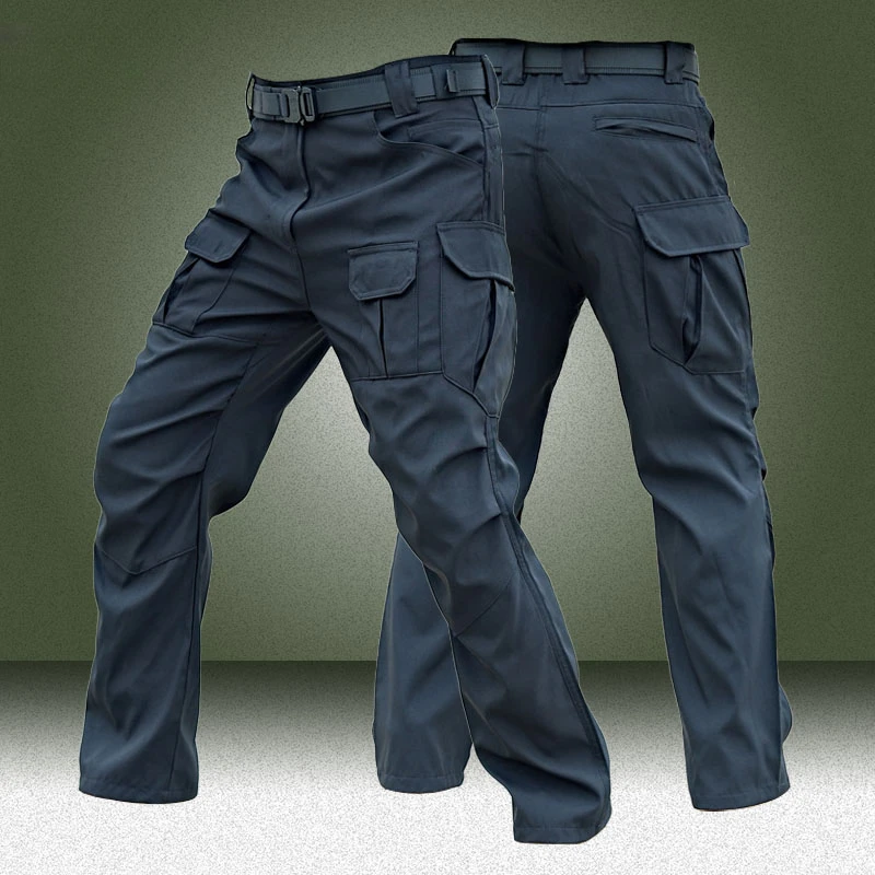 

Military Cargo Pants Men Outdoor Waterproof Multi-pocket SWAT Tactical Trousers Spring Autumn Army Combat Rip-Stop Work Pant