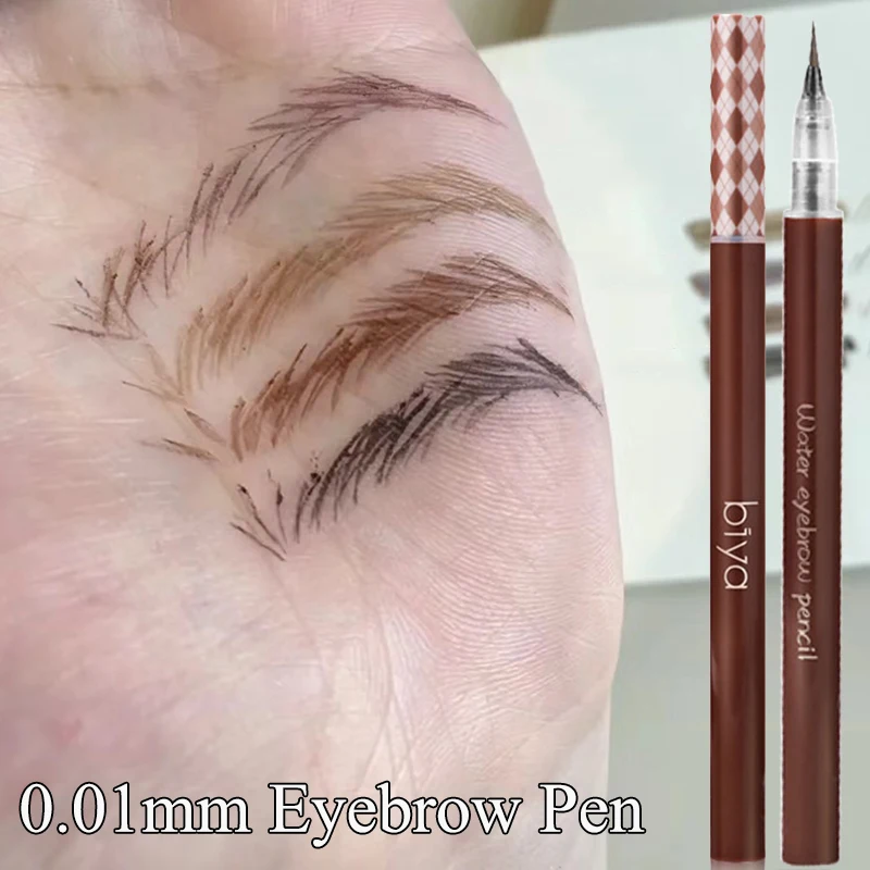 

Sdattor 0.01mm Ultra Fine Eyebrows Pencil Waterproof Sweat-proof Liquid Eyebrow Pen Long Lasting Professional Makeup Eye Cosmeti