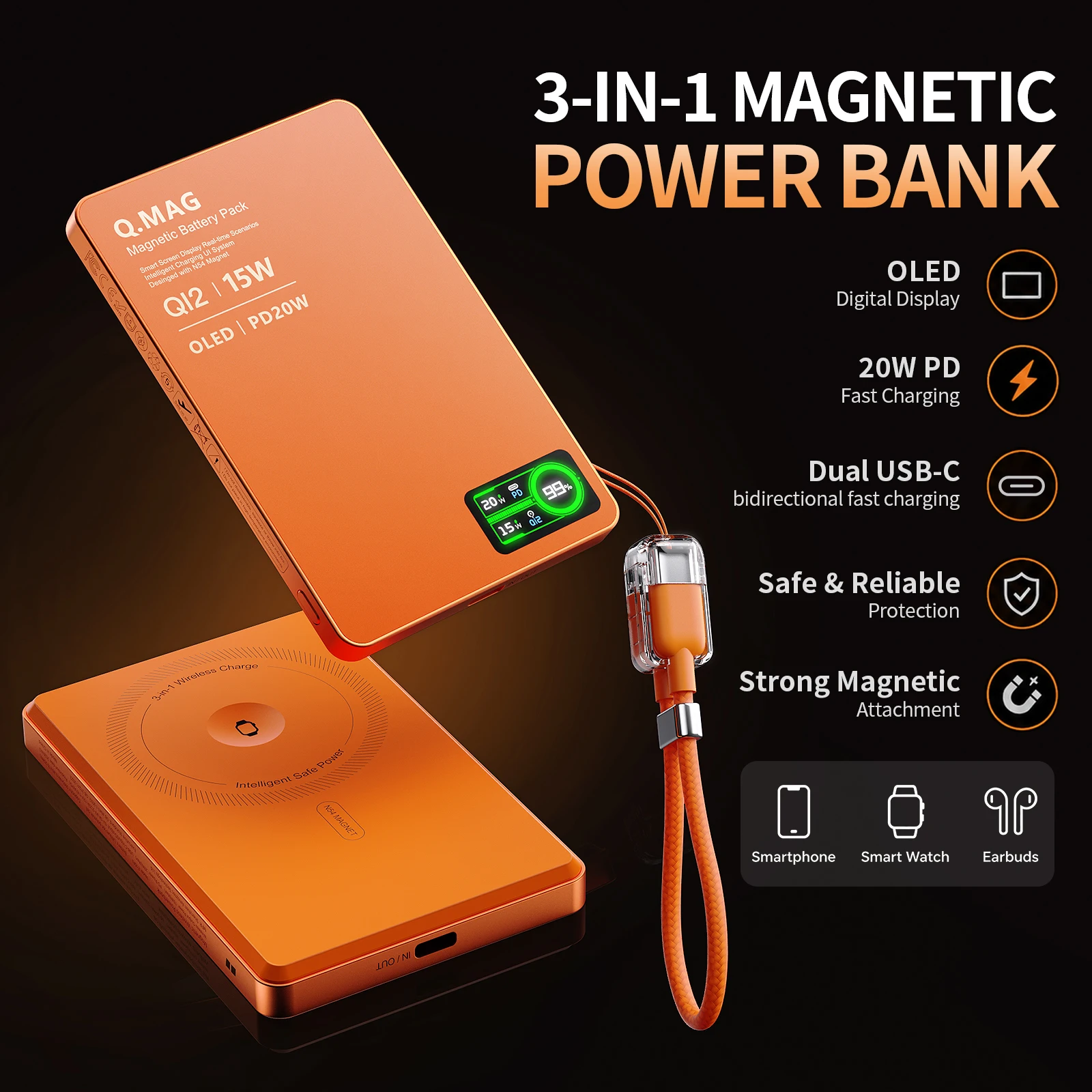 10000mAh Orange