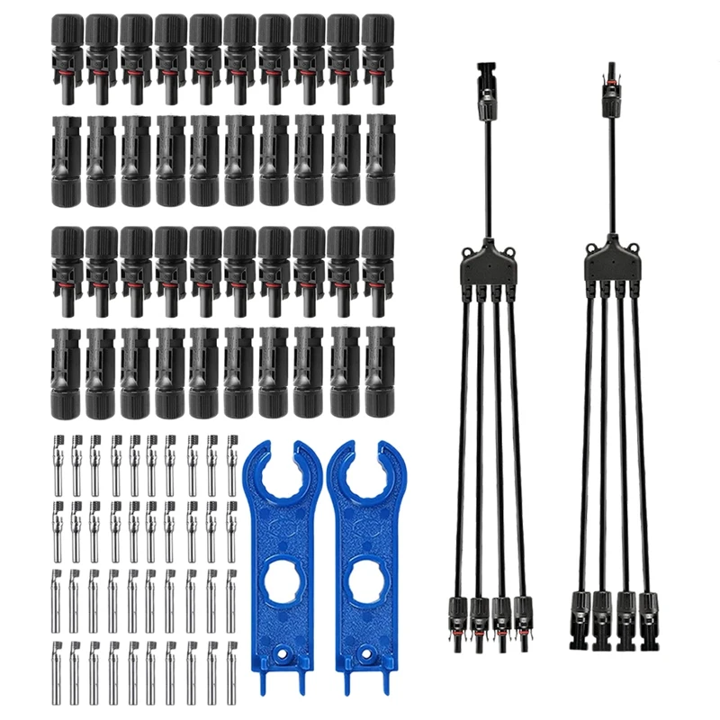 

Retail Solar Panel Connectors Kit Y-Type 1-Way 4 Photovoltaic Connector Solar Panel Connector Photovoltaic Connector