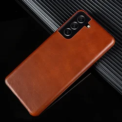 Handmade Genuine Leather Vintage Aesthetic Phone Case Cover - Galaxy S20+ (Brown 07)