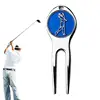 1Pc Golf Divot Repair Tool Zinc Alloy Magnetic Detachable Golf Green Fork Pitch Groove Cleaner Golf Marker Golfs Accessories 1