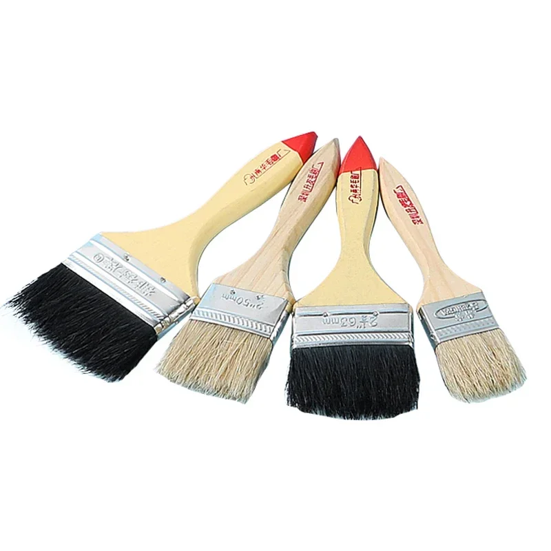Home Decor Oil Brushes Painting Tools Pig Bristle Industrial Brushes Art Supplies Cleaning & Dusting Various Sizes