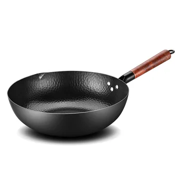 Handmade Iron Pot 32CM Frying Pan 2