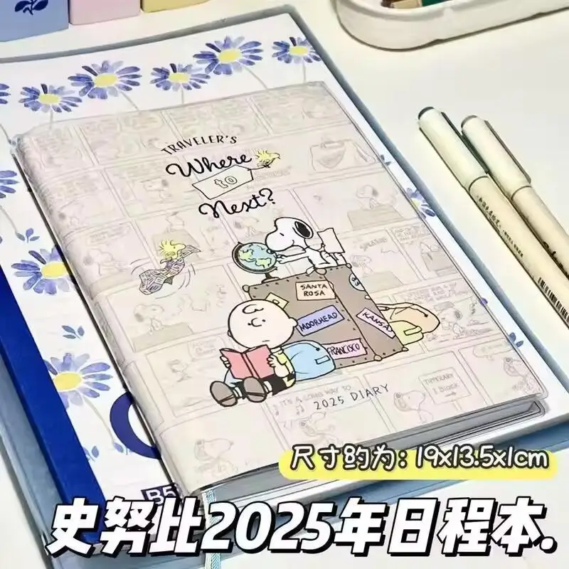 Anime Snoopy Notebook B6 Color Inner Page Diary Draft Notepad Student Weekly Planner Notebook Student Writing Stationery schedule notebook notebook diary journal notebook diary small notebook undated notepad hardcover notebook learning notebook
